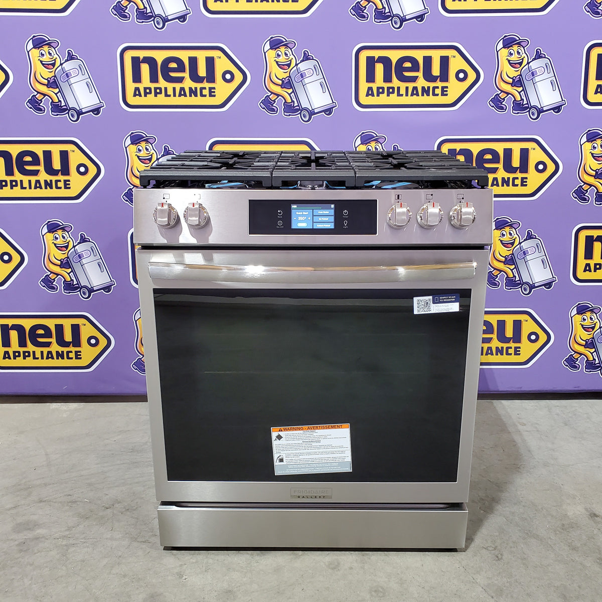 Frigidaire Gallery 6 cu. ft. 5 Burner Slide-In Gas Range with Total Convection and Air Fry in Smudge Proof Stainless Steel 20531SD503 - GCFG3060BF - Open Box