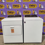 Whirlpool White Top Load 4.6 Cu. Ft. Washer with Built-In Faucet WTW5010LW - Scratch & Dent (Minor) and Whirlpool White Electric 7.0 Cu. Ft. Dryer with Moisture Sensing 16201 - WED5010LW - Scratch and Dent (Minor)