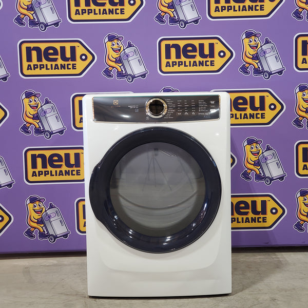 Electrolux 8.0 Cu. Ft. Front Load Perfect Steam™ Gas Dryer with LuxCare® Dry and Instant Refresh ELFG7626BW - Scratch & Dent (Minor)