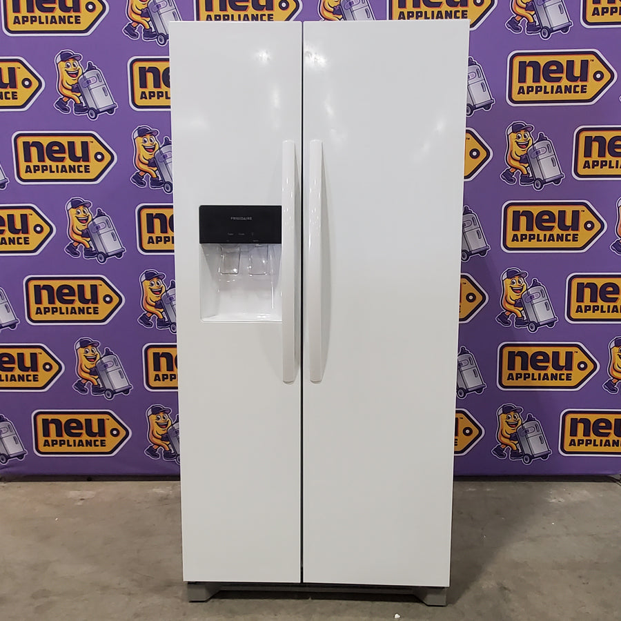 Frigidaire 22 Cu. Ft. 33" Standard-Depth Side-by-Side Refrigerator in White 20231SD265 - FRSS2323AW - Scratch & Dent (Minor)