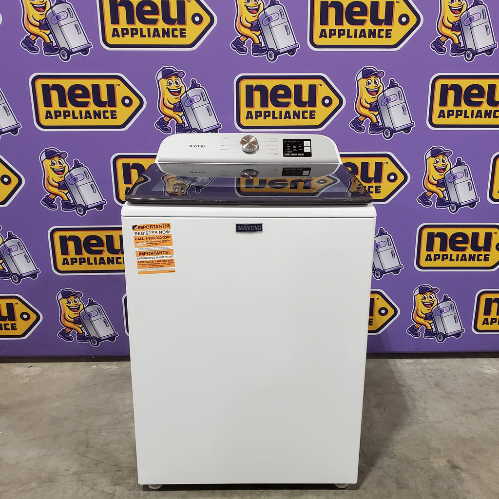 Pictures of Maytag Top Load 4.8 cu ft Washer with Deep Fill and Slow-Close Glass Lid 30131SD30 - MVW6200KW - Scratch & Dent (Minor) - Neu Appliance Outlet - Discount Appliance Outlet in Austin, Tx