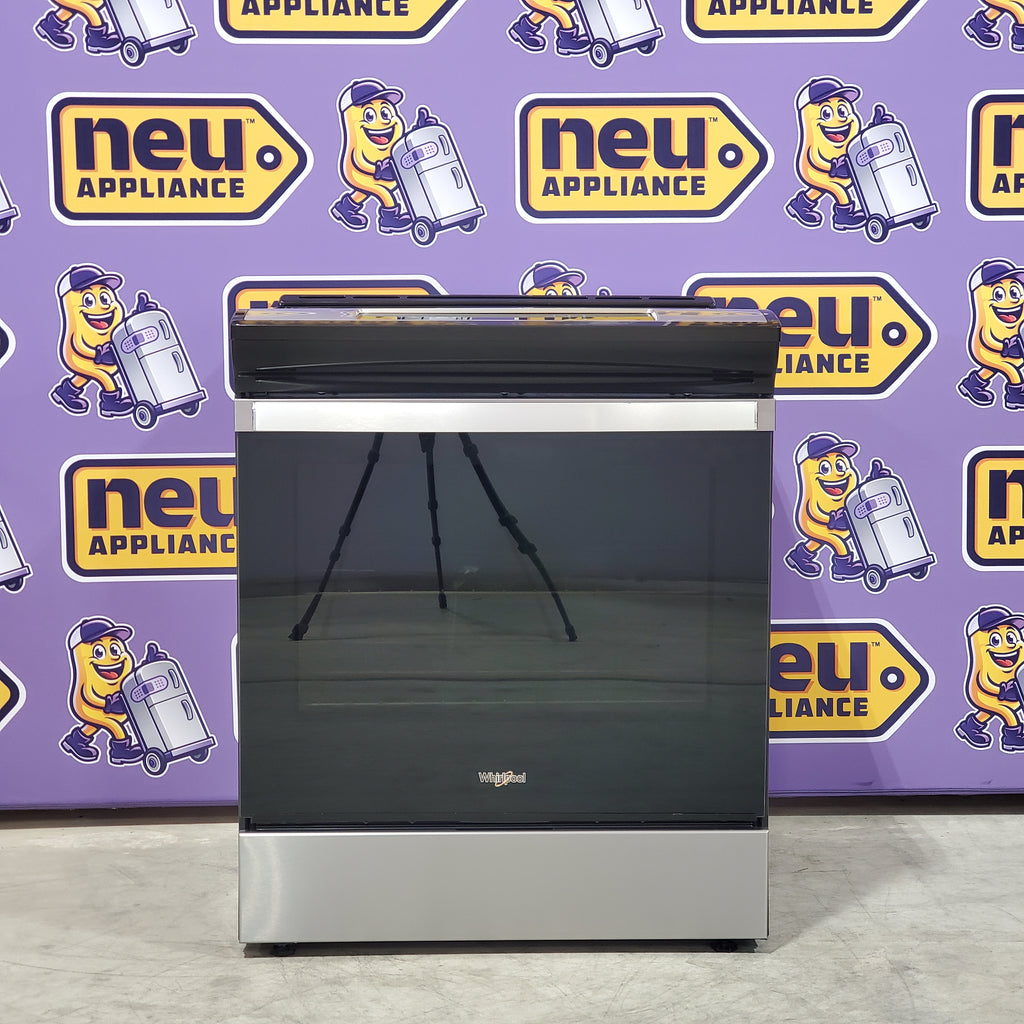 Pictures of Whirlpool 30 In. Induction Range with No Preheat Air Fry and Air Cooking Technology in Fingerprint Stainless Steel WSIS5030RZ - Open Box - Neu Appliance Outlet - Discount Appliance Outlet in Austin, Tx