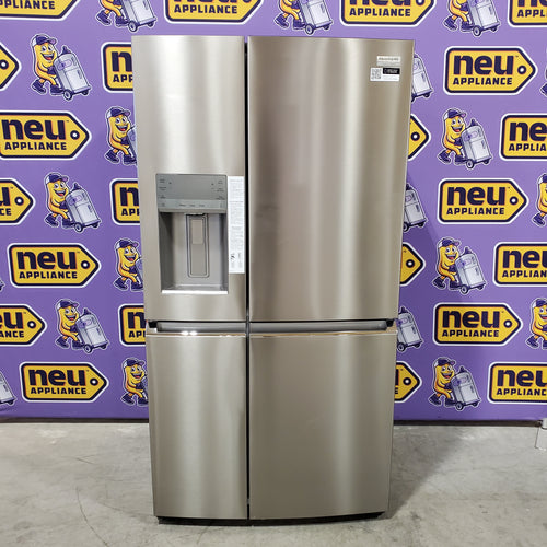 Frigidaire Gallery 22 Cu. Ft. Counter-Depth 4-Door Energy Star Certified Refrigerator in Smudge-Proof Stainless Steel 4SD246 - GRQC2255BF - Scratch & Dent (Minor)