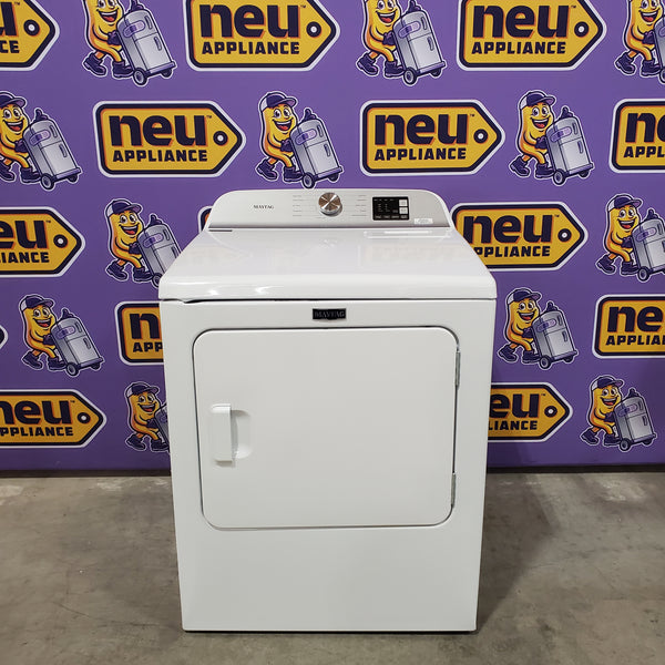 Maytag 7.0 cu ft Electric Dryer with Moisture Sensing and Quick Dry Cycle 30132SD70 - MED6200KW - Scratch & Dent (Moderate)