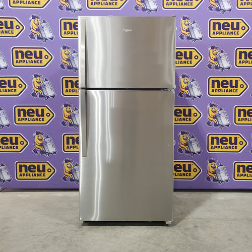 Whirlpool 30" Wide 18.2 cu. ft. Top Freezer Refrigerator in Monochromatic Stainless Steel 3SD667 - WRT318FZDM - Open Box