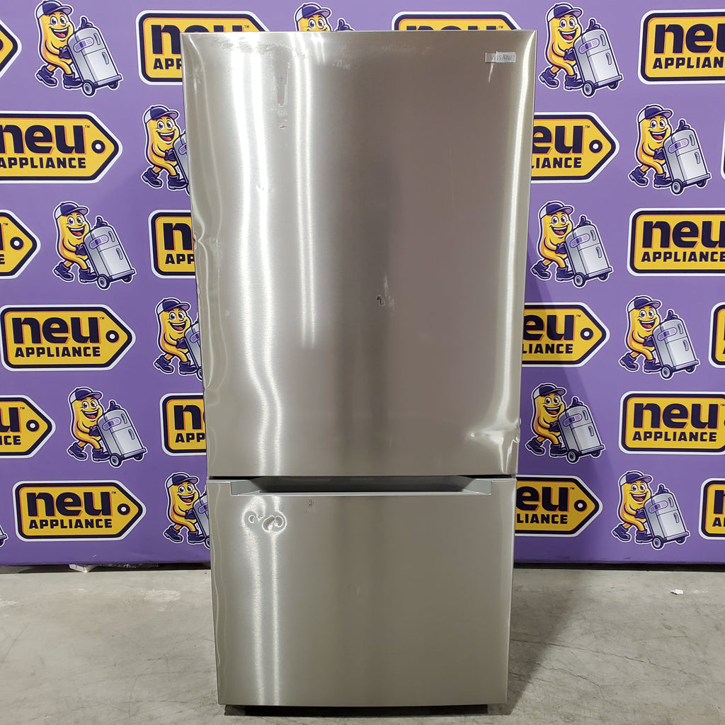 Pictures of Vissani 18.7 cu. ft. Bottom Freezer Refrigerator in Stainless Steel MDBF18SS - Scratch & Dent (Moderate) - Neu Appliance Outlet - Discount Appliance Outlet in Austin, Tx