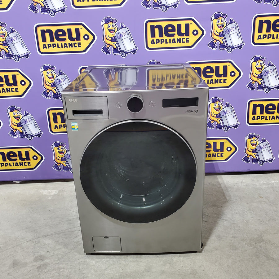 LG 4.5 cu. ft. Smart Front Load Washer with TurboWash® 360° and ezDispense® WM5700HVA - Scratch & Dent (Moderate) and 7.4 cu. ft. Ultra Large Capacity Smart Front Load Electric Dryer with Built-In Intelligence & TurboSteam® 16275 - DLEX6700B - Open Box