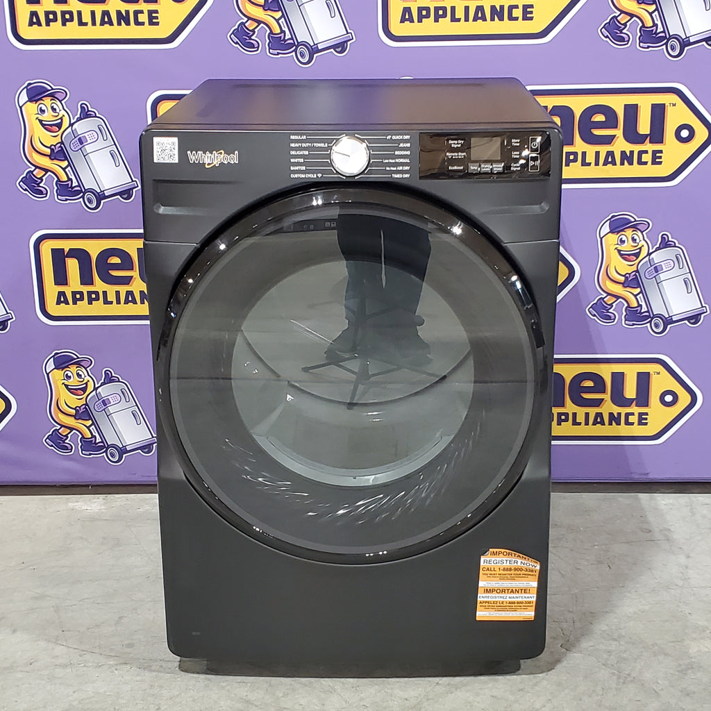 Pictures of Whirlpool 7.4 cu. ft. Vented Front Load Electric Dryer in Volcano Black with Wrinkle Shield Option 25133SD418 - WED5720RU - Open Box - Neu Appliance Outlet - Discount Appliance Outlet in Austin, Tx