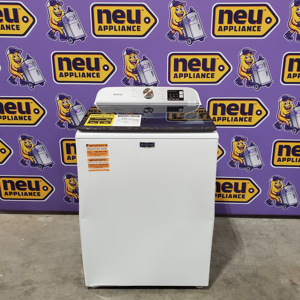 Maytag Top Load 4.8 cu ft Washer with Deep Fill and Slow-Close Glass Lid 30131SD35 - MVW6200KW - Scratch & Dent (Major)