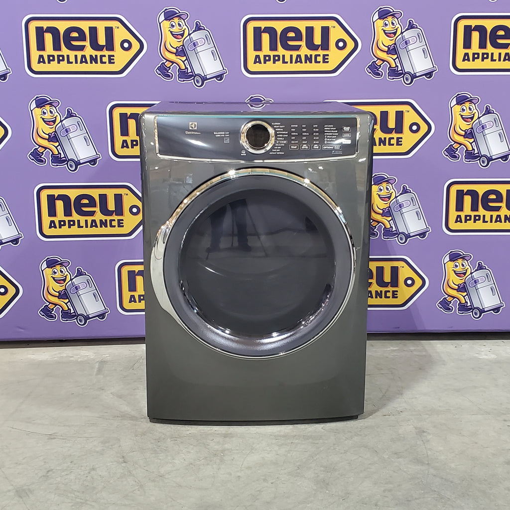 Pictures of Electrolux Titanium Front Load 4.5 Cu. Ft. Washer with Smartboost and Optic Whites Cycle ELFW7637AT - Scratch & Dent (Minor) and Electrolux Titanium 8.0 Cu. Ft. Dryer with Balanced Dry and Instant Refresh Cycle ELFE7637AT - Scratch & Dent (Minor) - Neu Appliance Outlet - Discount Appliance Outlet in Austin, Tx
