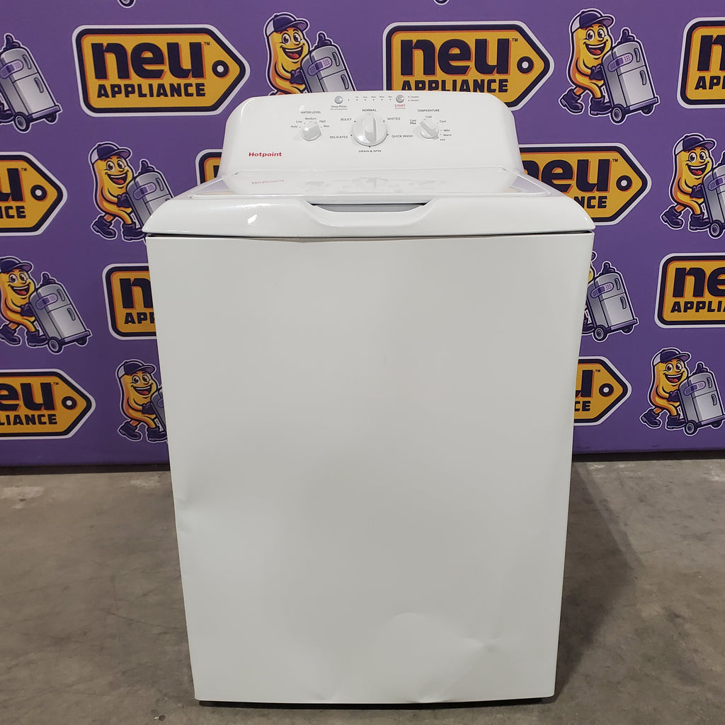 Pictures of Hotpoint® 4.0 cu. ft. Capacity Washer with Cold Plus and Water Level Control 25131SD293 - HTW265ASWWW - Scratch & Dent (Moderate) - Neu Appliance Outlet - Discount Appliance Outlet in Austin, Tx