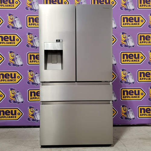 Hisense PureFlat 25.6-cu ft 4-Door Smart French Door ENERGY STAR Refrigerator in Stainless Steel with Ice Maker, Water and Ice Dispenser 3SD740 - HRM260N6TSE - Open Box