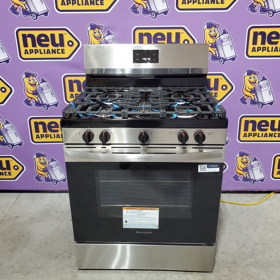 Frigidaire 5 Burner Gas Range with Even Baking Technology in Stainless Steel FCRG3052BS - Scratch & Dent (Minor)