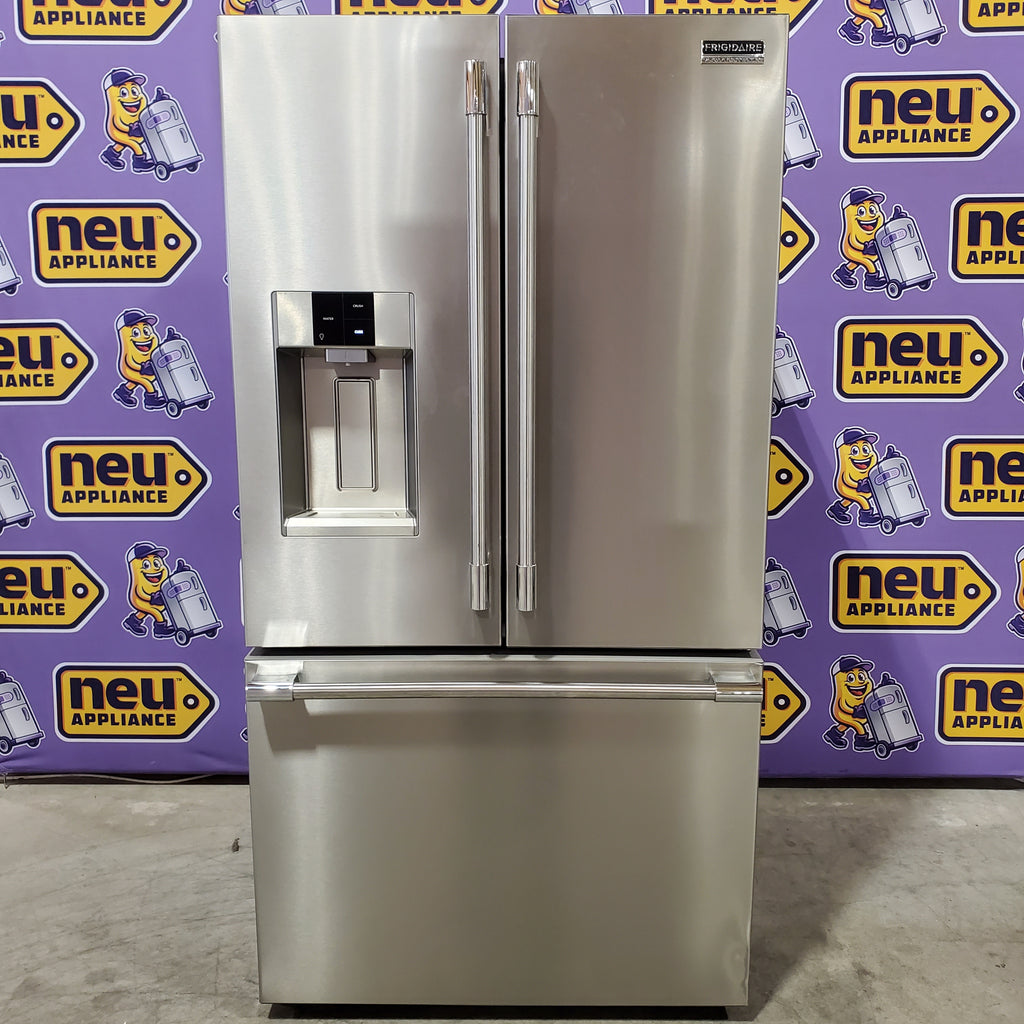 Pictures of Frigidaire Counter-Depth Professional ENERGY STAR 22.6 Cu. Ft. French Door with CrispSeal® Plus Crispers with Auto Humidity 20534SD714 - PRFC2383AF - Scratch & Dent (Major) - Neu Appliance Outlet - Discount Appliance Outlet in Austin, Tx