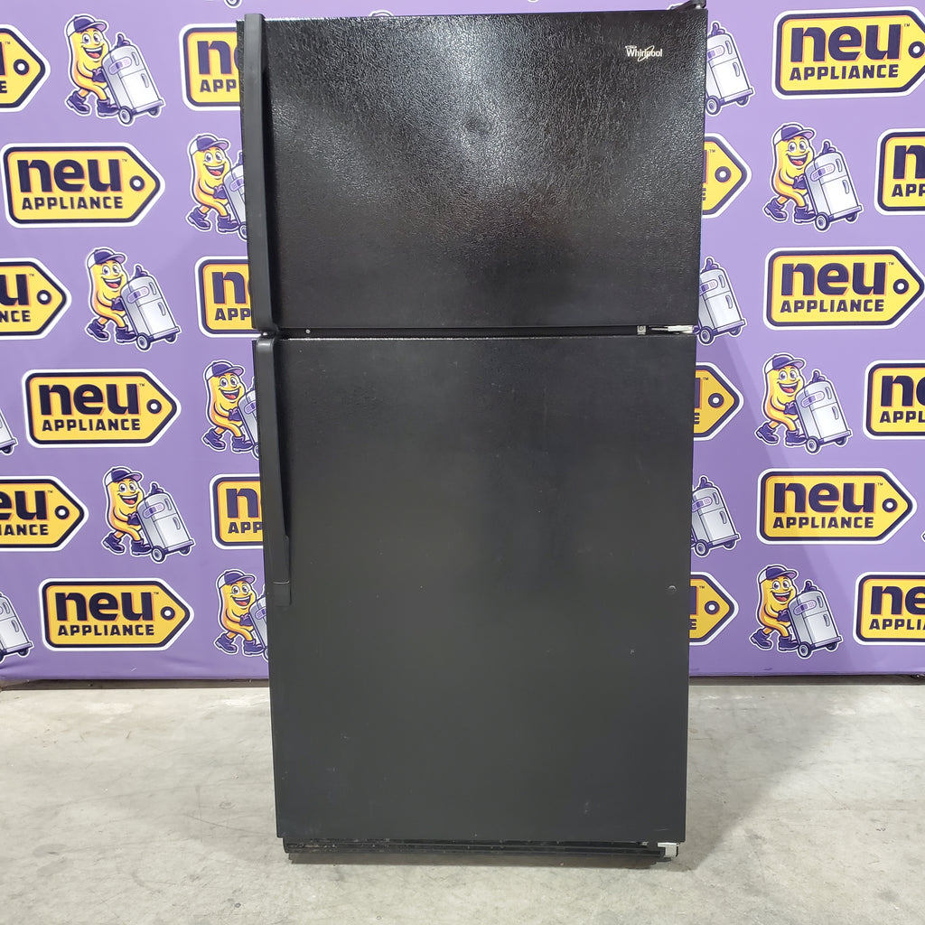 Pictures of Whirlpool 20.6-cu ft Top-Freezer Refrigerator in Black 05CR065 - WRT1L1TZYB - Certified Refurbished - Neu Appliance Outlet - Discount Appliance Outlet in Austin, Tx