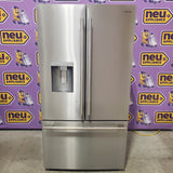 KitchenAid 36 in. 30 cu. ft. Standard Depth French Door Refrigerator in PrintShield Stainless with Exterior Water and Ice KRFF436SPS - Scratch & Dent (Minor)