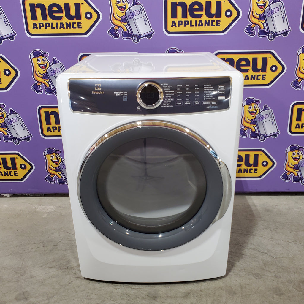 Pictures of Electrolux 8.0 Cu. Ft. Stackable Gas Dryer with Steam and LuxCare Dry System in White 31134SD187 - ELFG7537AW - Scratch & Dent (Minor) - Neu Appliance Outlet - Discount Appliance Outlet in Austin, Tx