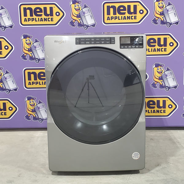 Chrome Shadow Whirlpool 7.4 Cu. Ft. Electric Wrinkle Shield Dryer with Steam WED6605MC - Scratch & Dent - Minor