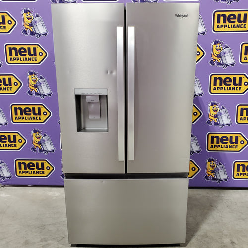Pictures of Whirlpool French Door Refrigerator in Fingerprint Resistant Stainless Finish with In-Door Water and Ice Maker - 30 cu. ft. 22132SD136 - WRFF3536SZ - Scratch & Dent (Moderate) - Neu Appliance Outlet - Discount Appliance Outlet in Austin, Tx