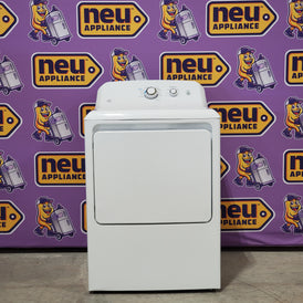 GE 6.2 cu. ft. Capacity Gas Dryer with Up To 120 ft. Venting and Shallow Depth in White GTX33GASKWW - Scratch& Dent (Minor)
