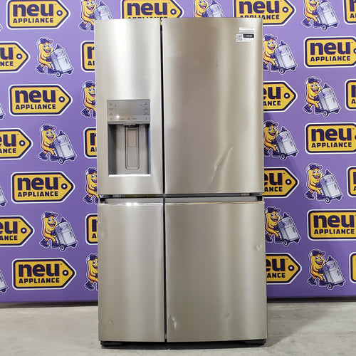 Pictures of Frigidaire Gallery 22 Cu. Ft. Counter-Depth 4-Door Energy Star Certified Refrigerator in Smudge-Proof Stainless Steel GRQC2255BF - Scratch & Dent (Minor) - Neu Appliance Outlet - Discount Appliance Outlet in Austin, Tx
