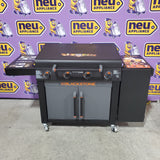 Blackstone 36in Culinary Cabinet Omnivore Griddle with Folding Prep Table 4-Burner Liquid propane Flat Top Grill 7SD341 - 2230 - Open Box