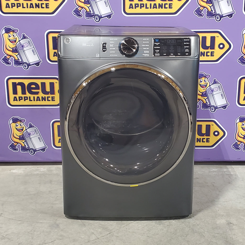 GE® ENERGY STAR® 7.8 cu. ft. Capacity Smart Front Load Electric Dryer with Steam and Sanitize Cycle 6SD075 - GFD65ESPVDS - Scratch & Dent (Minor)