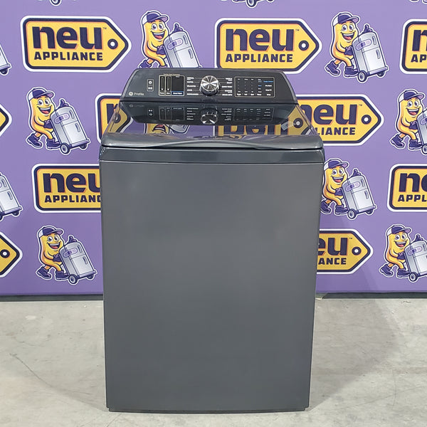GE Profile™ ENERGY STAR® 5.4 cu. ft. Capacity Washer with Smarter Wash Technology and FlexDispense - Open Box