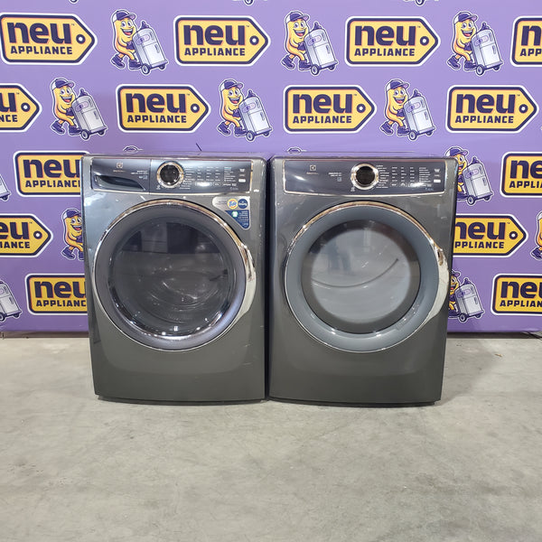 Electrolux Titanium Front Load 600 Series 4.5 Cu. Ft. Washer with Smartboost ELFW7637AT - Scratch & Dent (Major) and Electrolux Frontload Electric Steam Dryer 16071 - ELFE7537AT - Scratch & Dent (Minor)