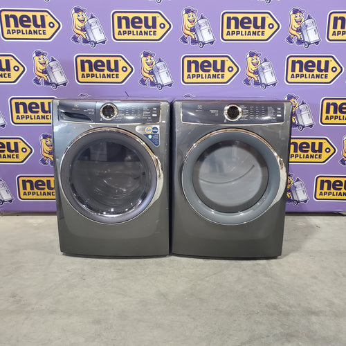 Electrolux Titanium Front Load 600 Series 4.5 Cu. Ft. Washer with Smartboost ELFW7637AT - Scratch & Dent (Major) and Electrolux Frontload Electric Steam Dryer 16071 - ELFE7537AT - Scratch & Dent (Minor)