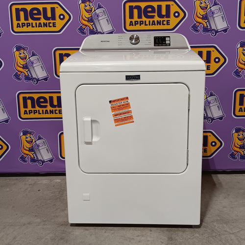 Pictures of Maytag 7.0 cu. ft Top Load Gas Dryer with Moisture Sensing 30131SD7 - MGD6200KW - Scratch and Dent (Minor) - Neu Appliance Outlet - Discount Appliance Outlet in Austin, Tx