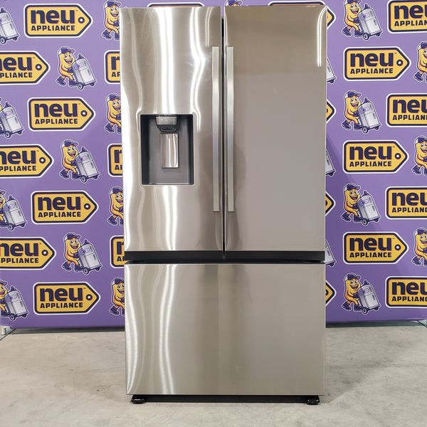 Samsung Stainless Steel 31 cu. ft. Mega Capacity 3-Door French Door Refrigerator with Four Types of Ice RF32CG5400SR - Scratch & Dent - Minor