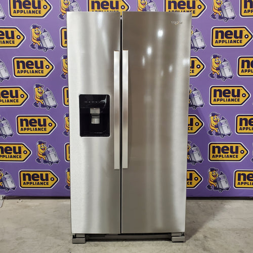 Pictures of Whirlpool 24 cu ft Capacity Side By Side Refrigerator with Ice and Water Dispenser in Fingerprint Resistant Stainless Steel 3SD762 - WRS315SDHZ - Open Box - Neu Appliance Outlet - Discount Appliance Outlet in Austin, Tx