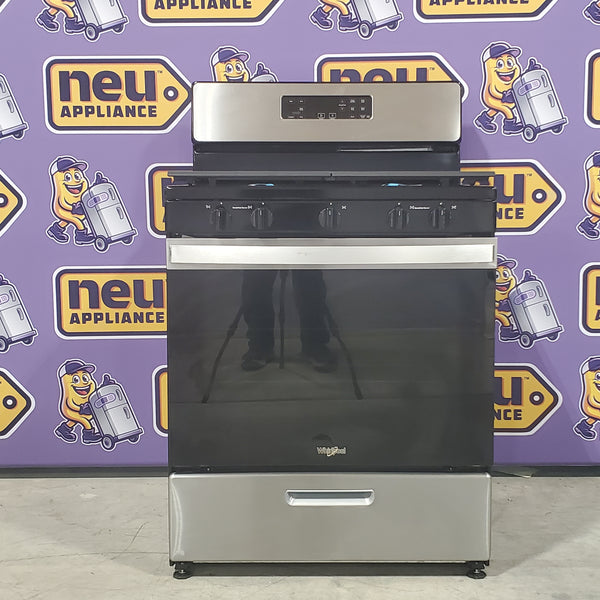 Whirlpool Stainless Steel 30" 5.1 Cu. Ft. Freestanding Gas Range with Edge to Edge Cooktop - Scratch & Dent - Minor