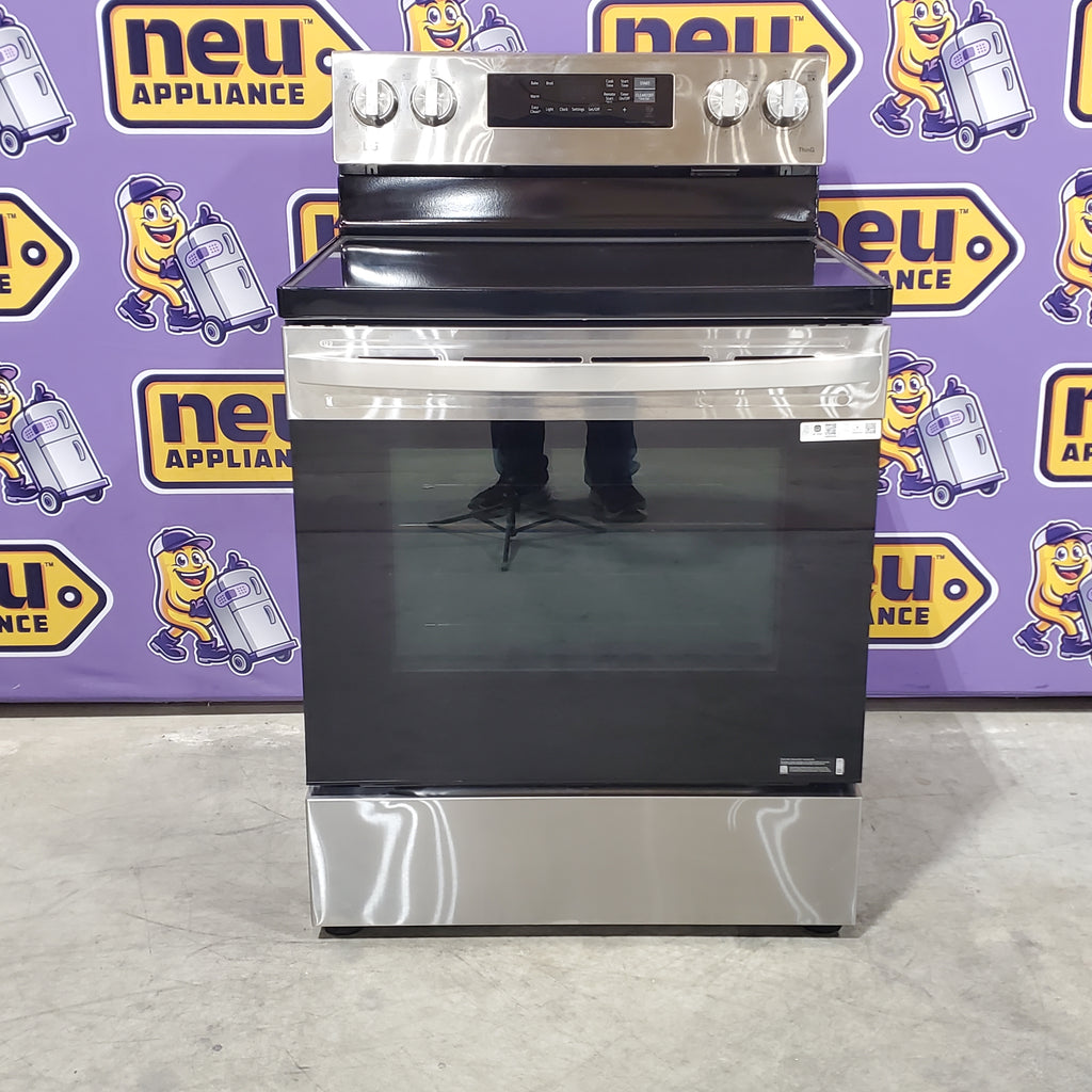 Pictures of LG Stainless Steel 6.3 cu ft. Smart Wi-Fi Enabled Electric Range with EasyClean 6SD125 - LREL6321S - Open Box - Neu Appliance Outlet - Discount Appliance Outlet in Austin, Tx
