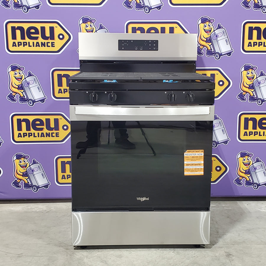 Whirlpool 30-inch Self Clean Gas Range with No Preheat Mode WFES3530RS - Open Box
