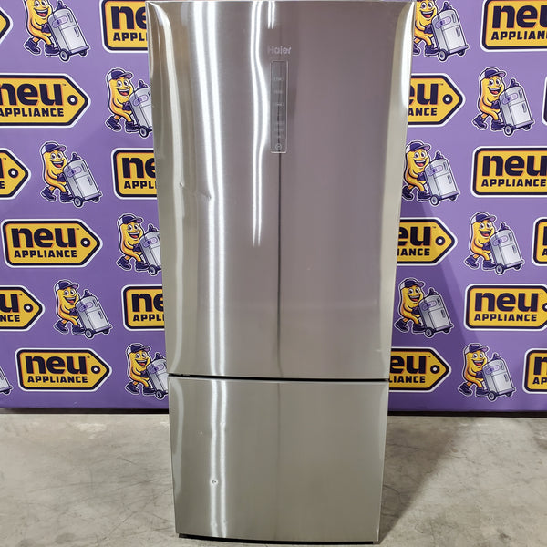Haier ENERGY STAR® 15 Cu. Ft. Bottom Freezer Refrigerator in Stainless Steel 31132SD78 - HRB15N3BGS - Scratch & Dent (Moderate)