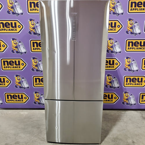 Haier ENERGY STAR® 15 Cu. Ft. Bottom Freezer Refrigerator in Stainless Steel 31132SD78 - HRB15N3BGS - Scratch & Dent (Moderate)