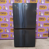 Samsung Bespoke Counter Depth 4-Door Flex™ Refrigerator (23 cu. ft.) with Beverage Center ™ with Customizable Door Panel Colors 4SD402 - RF23DB9600AP - Open Box