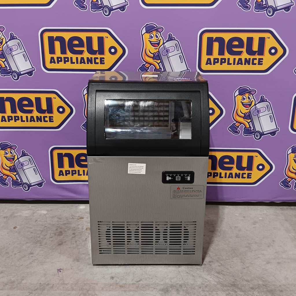 Velivi Commercial Ice Maker 250 lb./24 H Freestanding Ice Maker Machine with 77 lb. Storage in Stainless Steel 25133SD566 - WQ65FT - Scratch & Dent (Moderate)