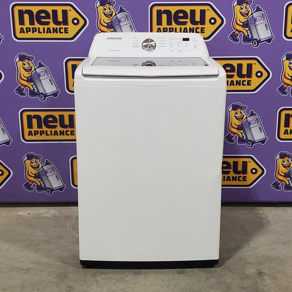 Pictures of Samsung 4.5 cu. ft. Top Load Washer with Vibration Reduction Technology+ in White 1CR05083 - WA45T3200AW - Certified Refurbished - Neu Appliance Outlet - Discount Appliance Outlet in Austin, Tx