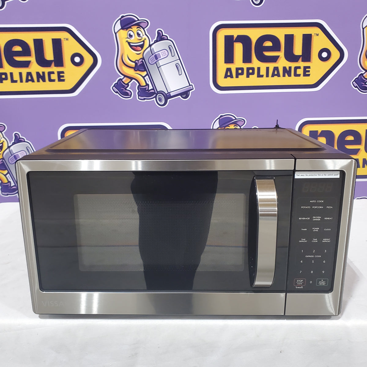 Vissani 1.1 cu. ft. Countertop Microwave in Fingerprint Resistant Stainless Steel VSCMWE11S2W-10 - Open Box