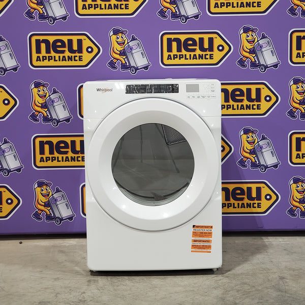 Whirlpool 7.4 cu. ft. ENERGY STAR  Front Load Electric Dryer with Long Vent WED560LHW - Scratch & Dent (Minor)