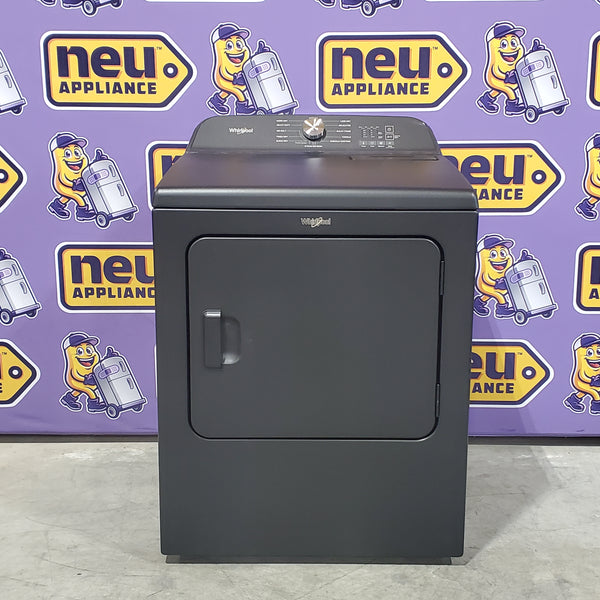Whirlpool Volcano Black Electric 7.0 Cu. Ft. Dryer with Steam Refresh Cycle and Moisture Sensor 6SD60 - WED6150PB - Open Box