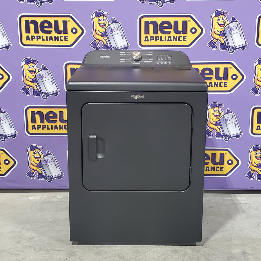 Whirlpool Volcano Black Electric 7.0 Cu. Ft. Dryer with Steam Refresh Cycle and Moisture Sensor 6SD60 - WED6150PB - Open Box