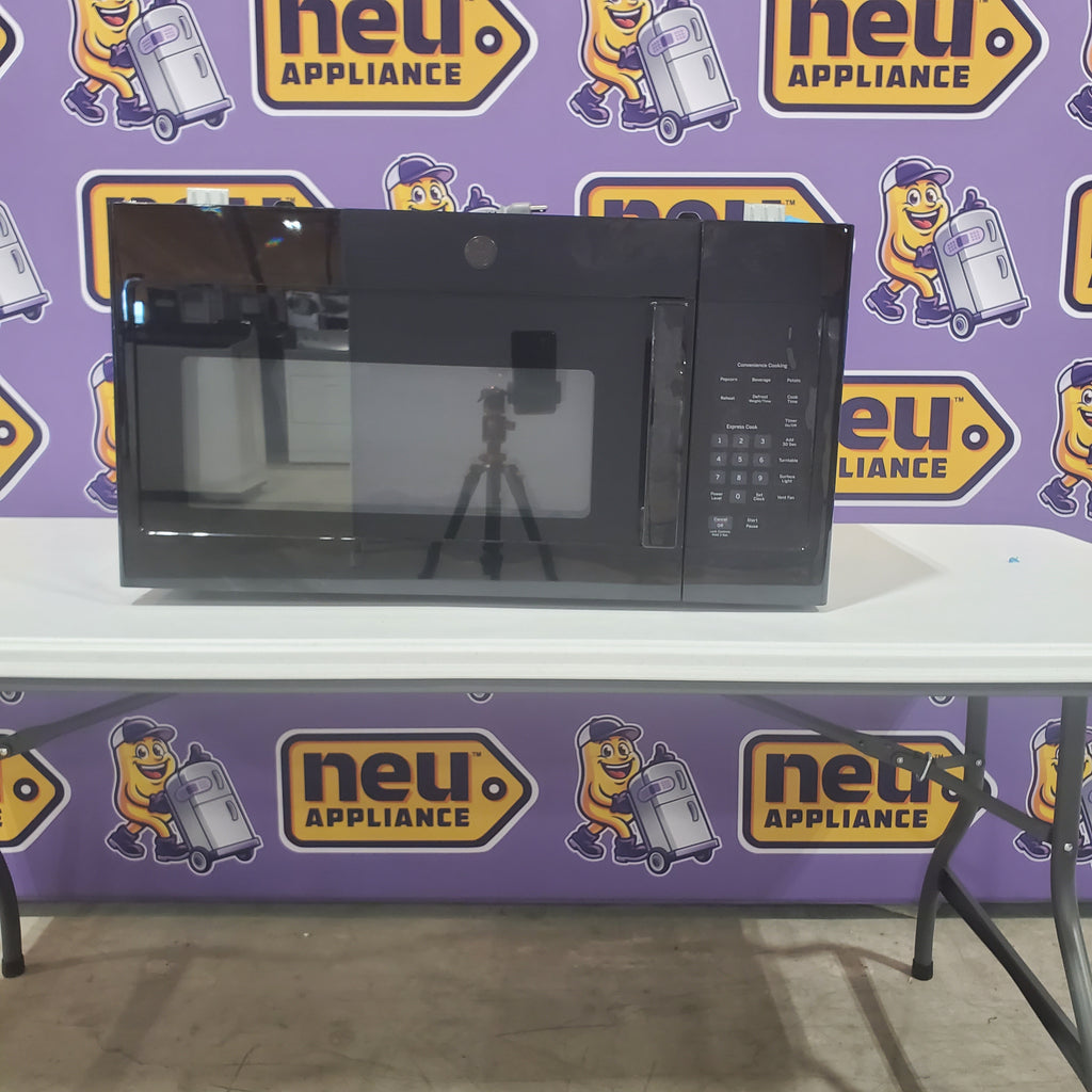 Pictures of GE Over-The-Range 1.6 Cu. Ft. Microwave Oven with Turntable On/Off and Auto/Time Defrost JVM3160DFBB - Open Box - Neu Appliance Outlet - Discount Appliance Outlet in Austin, Tx