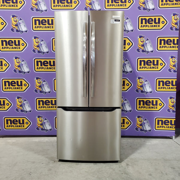 Frigidaire Gallery 20 Cu. Ft. 30" Wide Standard-Depth French Door Refrigerator in Stainless Steel 3SD817 - GRFN2023AF - Scratch & Dent (Moderate)