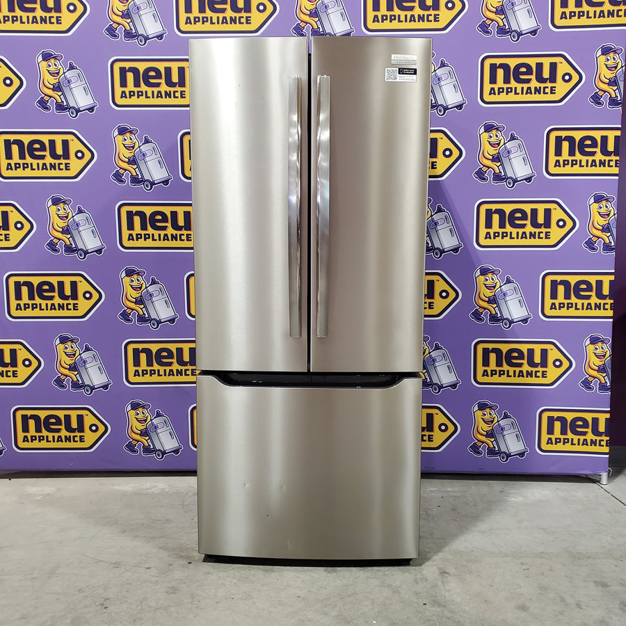 Frigidaire Gallery 20 Cu. Ft. 30" Wide Standard-Depth French Door Refrigerator in Stainless Steel 3SD817 - GRFN2023AF - Scratch & Dent (Moderate)