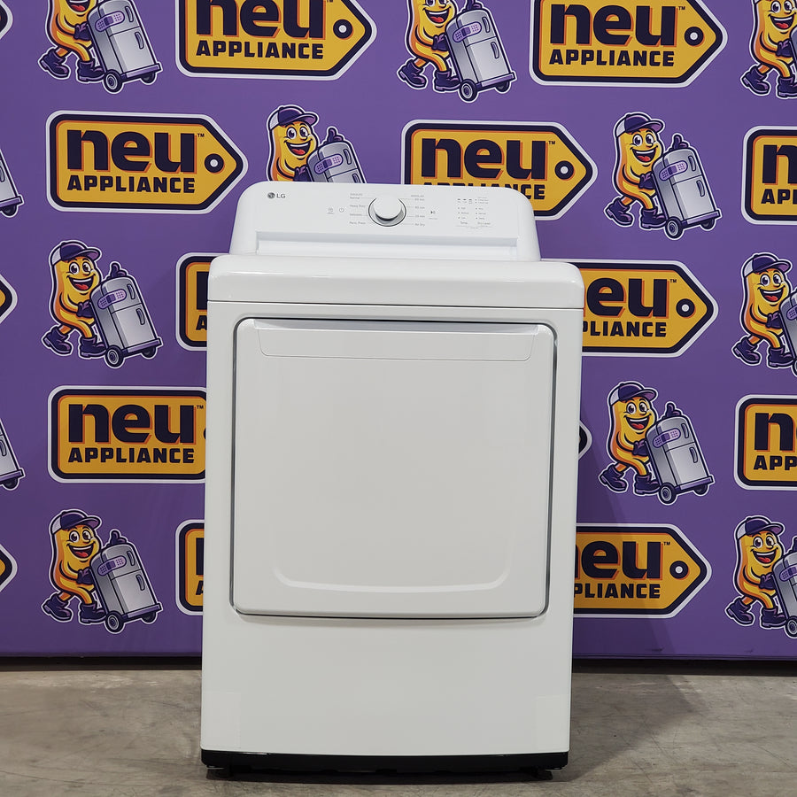 LG 7.3 Cu. Ft.  Electric Rear Control Ultra Large Capacity Dryer in White with Sensor Dry DLE6100W - Open Box