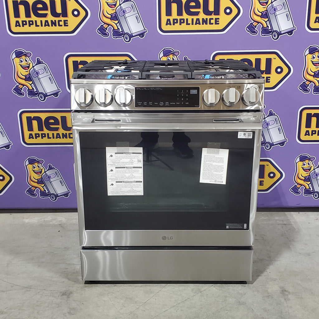 Pictures of LG 6.3 cu ft. Smart Gas Slide-In Range ProBake Convection® InstaView®, and Air Fry 21SD033 - LSGL6335X - Scratch & Dent (Minor) - Neu Appliance Outlet - Discount Appliance Outlet in Austin, Tx